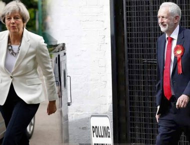 Βρετανία: Ψήφισαν Τ. Μέι και Τζ. Κόρμπιν - Πως προσήλθαν στις κάλπες οι δυο πολιτικοί (φωτό)